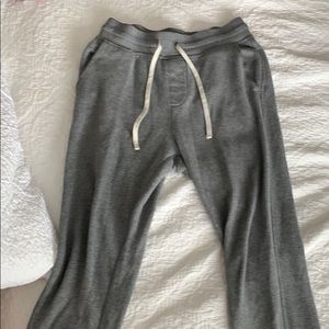 Gray jogger sweatpants